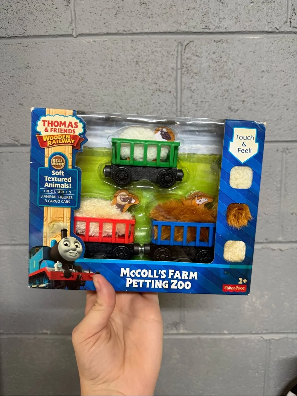 Thomas & Friends Blue Wooden mccolls farm petting zoo Railway Box